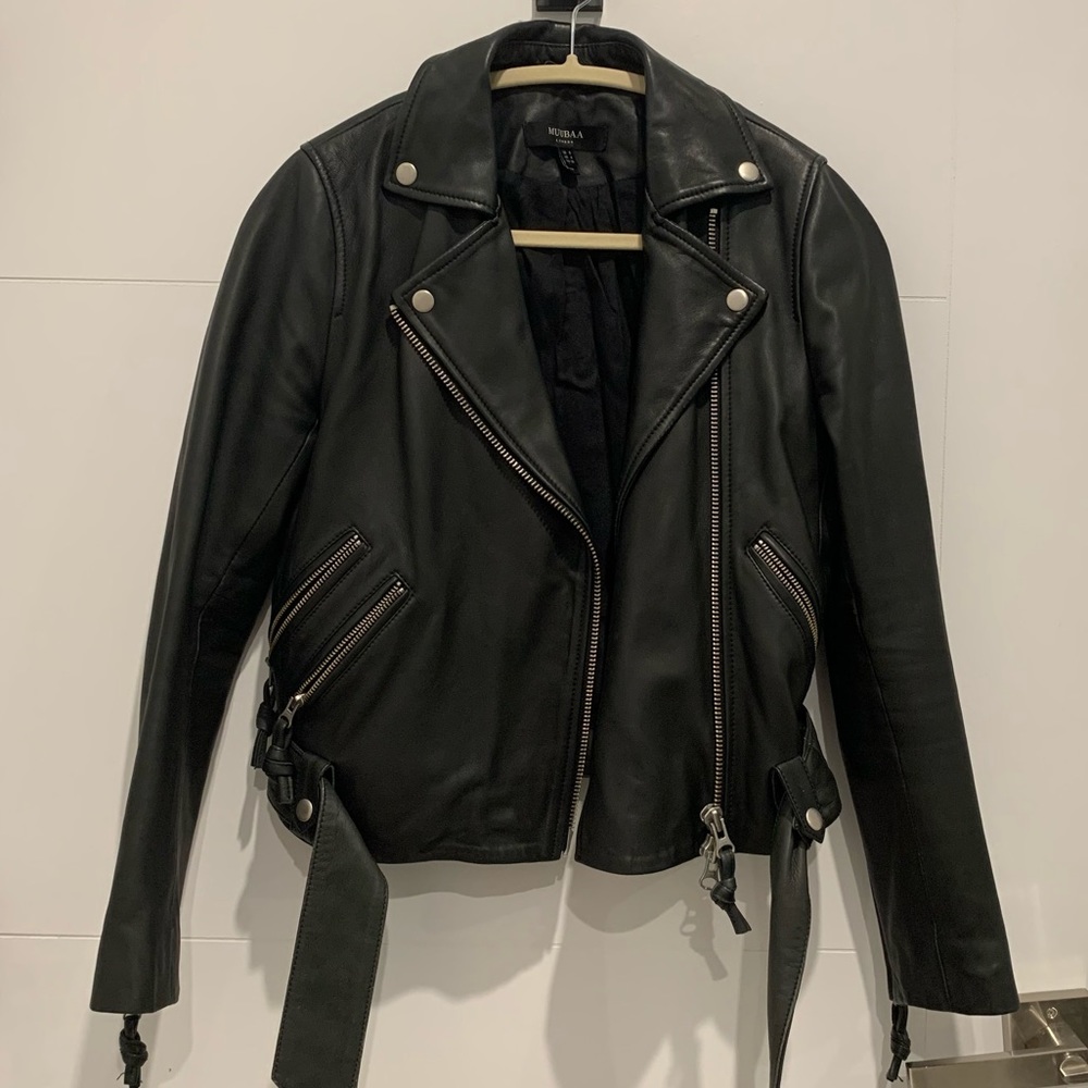 Muubaa Leather Moto Jacket